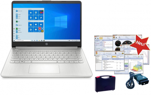 Marken HP Notebook mit OBD2 Tester. 2in1 Gerät. Ideal für Hobby NEU 2025